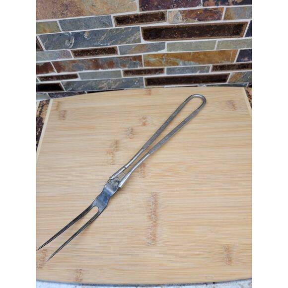 Vintage Grand Forks ND Ice & Fuel Company Advertising Meat Fork - Picture 2 of 8